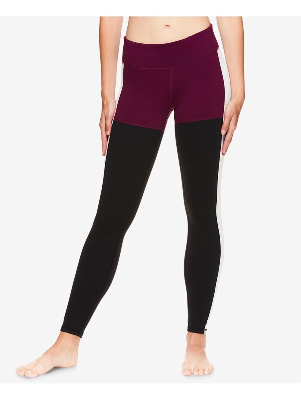 Gaiam Womens Jessica Biel Colorblocked Ankle Leggings Size S